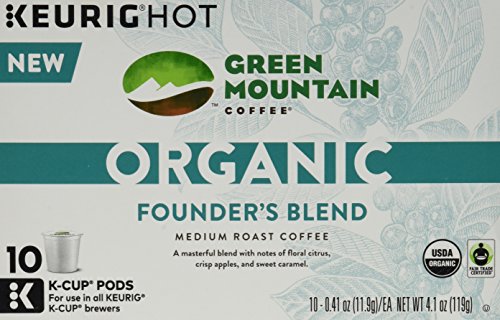 Green mountain coffee organic founder s blend, 0.41 oz