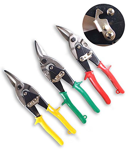 Click Here to See More Images Stalwart 75-4130 Hawk Heavy Duty 3-Piece Aviation Tin Snip Set