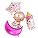 FECEDY® 4pcs/Set Foil Balloons for Newborn Baby Shower,Birthday Party Decoration