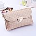 Voberry® Elegant Lady Women Long Purse Clutch Wallet Zip Bag Messenger Bag on clearance (Khaki)