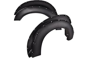 GRAND ORANGE Fender Flares 4PCS, Compatible with Ford F250 F350 Super Duty 2011-2016 Styleside with 81.8" / 98.0" Bed Length, Pocket Textured Riveted Style, Wheel Fender Flares Kit