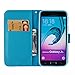 Firefish Galaxy J310 / J3 Case, Galaxy Amp Prime Case, Galaxy Express Prime Case,3D Painting [Card Slots] Leather Wallet Case Magnetic Closure Full-Body Protective Cover for Samsung J310 / J3-Leaves
