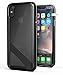 Encased iPhone X/iPhone Xs Belt Clip Case [Reveal Series] Premium Clear Back Cover with Holster Clip for Apple iPhoneX (2017 Release) Crystal Black