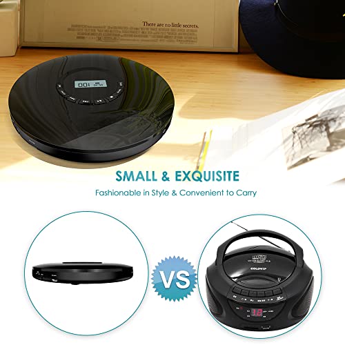 CD Player Portable Gueray Rechargeable Portable CD Player Car 1400mAh