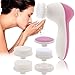 Honmofun Facial Cleansing Brush Facial Brush Set Facial Cleansing Brush Set Clean and Clear Face Wash Deep Cleansing Facial Wash Brush Portable Electric Face Facial Cleansing Brush Waterproof