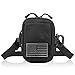 AMYIPO MOLLE Pouch Multi-purpose Compact Tactical Waist Bags Small Utility Pouch (75 Black Pouch with Shoulder Strap)