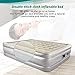 TOPELEK Upgraded Air Mattress, Queen Airbed with Built-in Electric Pump, Flocked Fabrics & Extra Thick PVC, Storage Bag, Easy Setup for Indoors and Outdoors Use, Height 19”for Guest, Rest, Campingthumb 1
