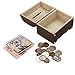 Gessppo Wooden Piggy Bank Safe Money Box Savings with Lock Wood Carving Handmade Money Box for Kids Boys Girls and Adults Gift