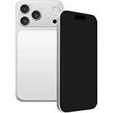 Faawxlo Fake Phone Dummy PropPhone, BlackScreen Decoy PhonePear PhoneNon-Working Phone17Air 17Pro Max, DisplayPhone Look Like Real Phonepro max 17 (17ProMax,White,Black Screen) Prop Mobile Phone