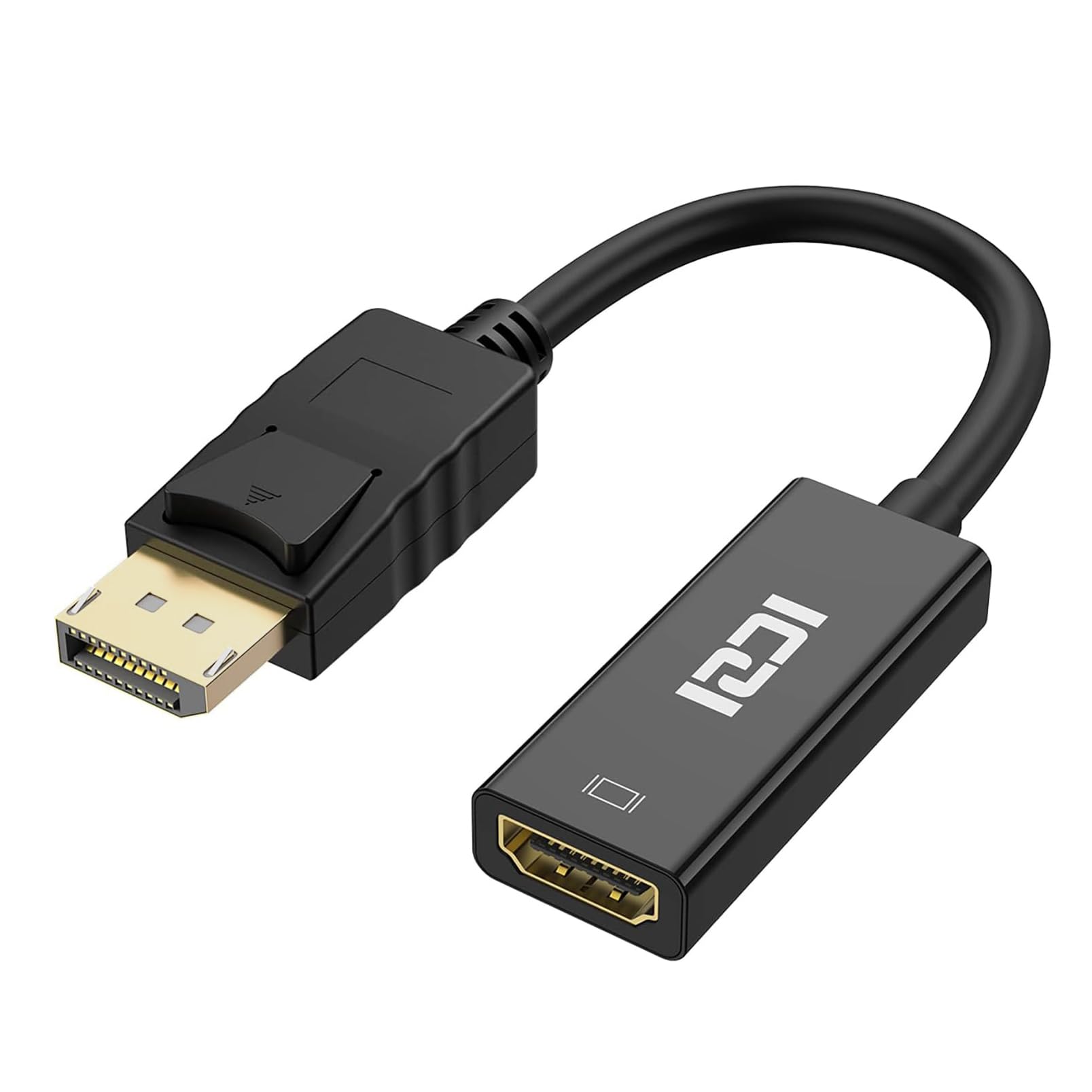 ICZI 4K DisplayPort to HDMI Adapter, DP to HDMI 4K@60Hz, Display Port Male to HDMI Female Converter Compatible with Lenovo, HP, Dell and Morerallonge usb a