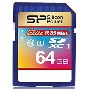 SP シリコンパワー SDXCカード 64GB Class10 UHS-1対応 防水永久保証 Elite SP064GBSDXAU1V10