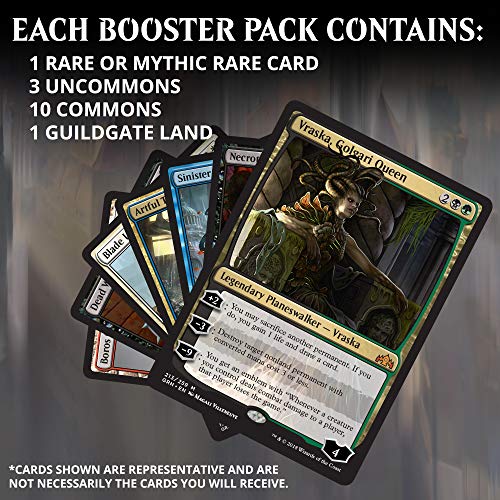 Magic The Gathering Guilds of Ravnica Bundle 10 Booster Packs + Land