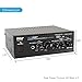 Bluetooth Mini Blue Series Home Audio Amplifier – Compact Desktop Home Theater Stereo Amplifier Receiver with USB Charge Port | Pager & Mixer Karaoke Modes | Mic Input (40 Watt x 2) | Pyle PTA22BTthumb 3