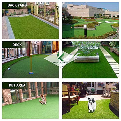Kunta Garden Pet Turf Grass Mat 28" x 40", 35mm Pile Height, Soft