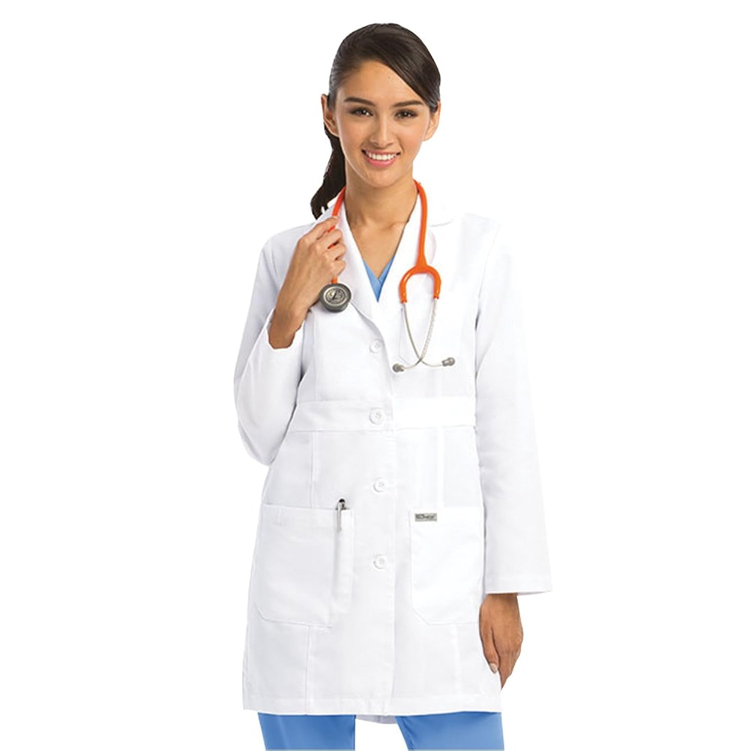 Womens Fitted White Lab Coats Han Coats