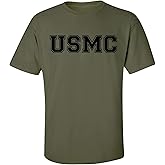 USMC Athletic Marines Short Sleeve T-Shirt in Military Green - Large