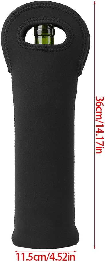 Wine Bottle Cooler, Single Pack Winebottle Sleeve Holder Bottle Protective Cover Wine Bags Gift Accessory for Suitcase Luggage - Image 5