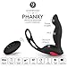 VELENTIME 3 in 1 Remote Controlled Vibrating Prostate Massager Vibrator with Cock Ring and Ball Loop 9 Speeds G Spot Vibrator Waterproof Anal Sex Toy for Men Women and Couples