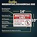 Restricted Area Do Not Enter Authorized Personnel Only Sign, (MS-1278) 10x14 Inches, Rust Free .040 Aluminum, Fade Resistant, Made in USA by My Sign Center