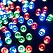 Lychee Solar Powered String Light 55ft 17m 100 LED Solar Fairy Light String For Garden,Outdoor,Home,Christmas Party Decoration (Multi Color)
