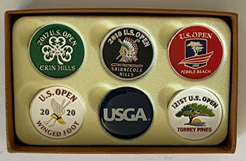 U.S. Open golf ball markers 2021 pga torrey pines pebble beach erin hills 6 different U.S. Open golf ball markers 2021 pga torrey pines pebble beach erin hills 6 different