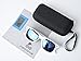 corciova Reflective Revo Large Horn Rimmed Style Uv400 Wayfarer Sunglasses Matte White Frame Blue Mirror Lens