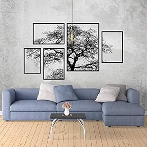 Wall Mural Abstract Tree in Hoary Background Removable Self-Adhesive Large Wallpaper - 66x96 inches