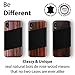 iATO Black Saffiano Leather & Bois de Rose Wood Phone Case - X