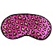 Sannysis Sexy Leopard Sleeping Eye Mask Blindfold Shade Sleep Aid Satin (Purple)