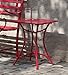 Gifted Living Red Metal Side Table primary
