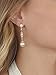 Mariell Rose Gold Vintage Wedding Luxe Simulated Pearl Drop Earrings for Brides with Art Deco Filigree CZ