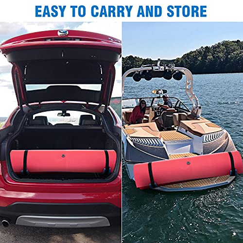 Floating Water Pad for Lake, X&T Large Soft Floating Island with Bungee