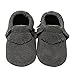Mejale Baby Soft Soled Leather Moccasins Tassel Infant Toddler Shoes Prewalker(Grey,12-18 Months)