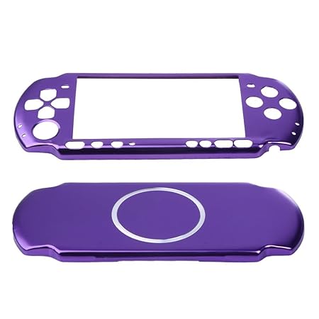 Vivi Audio Displayschutzfolie Travel Carry Aluminium Hard Cover Fall Shell für Sony PSP 3000 Konsole (Lila)