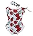 bestpriceam Baby Clothes, Newborn Toddler Printing Bodysuit Romper Jumpsuit (12-18M, Rose Red)