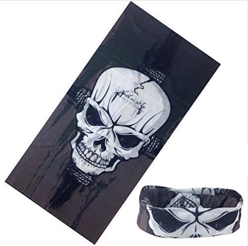 Skull Outdoor Sports Quick Dry Cycling Cap Headscarf Headband Bicycle Cap (Black)