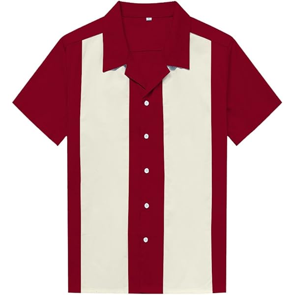 50s シャツ　CASUAL shirt Amazon.com: Anchor MSJ Men's 50s Male Clothing Rockabilly