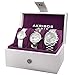 Akribos XXIV Women's AK738SS Analog Display Swiss Quartz Silver Watch Set