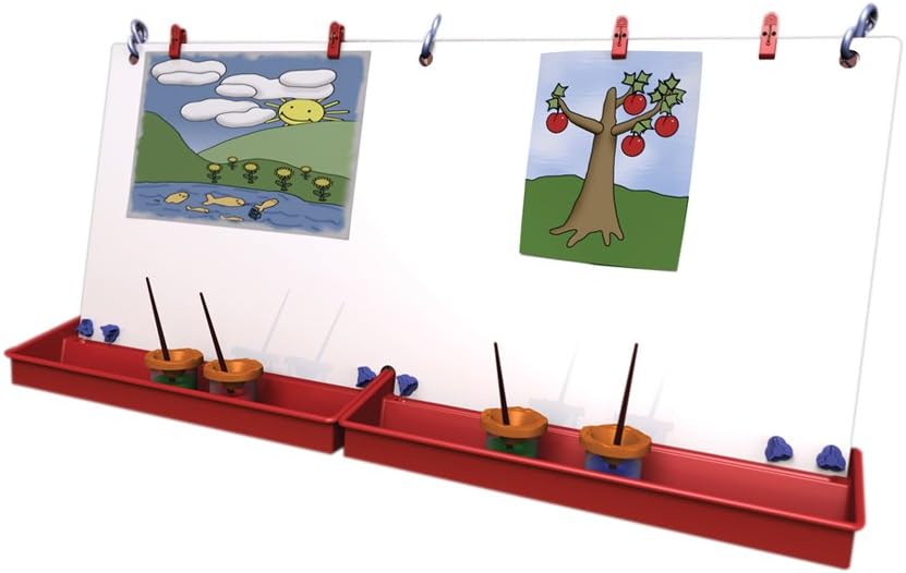 Childbrite Classroom Double Art Easel with SHooks Toys
