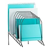 Mindspace Multi Step File Organizer | Desk File Organizer | Stackable Letter Tray | The Wire Collection, Black