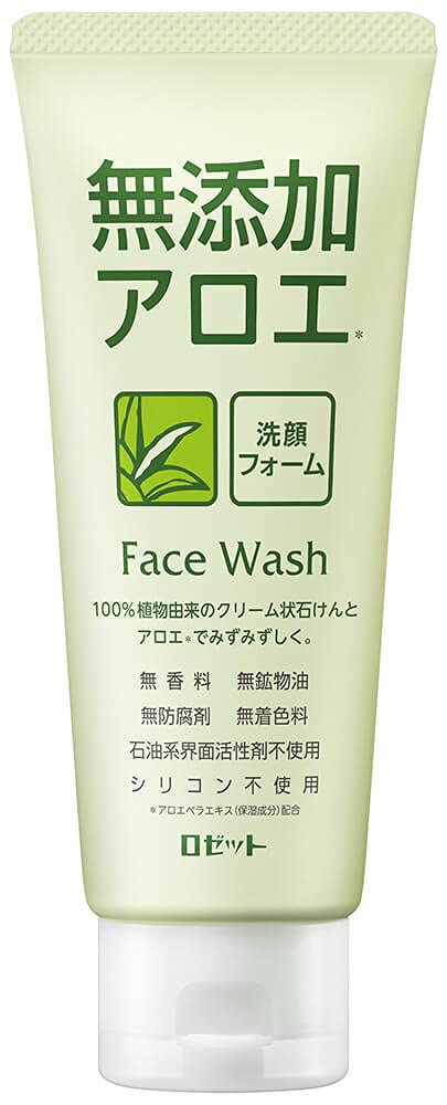 ROSETTE | Facial Washing Foam | Additive Free Aloe 140g (japan import)