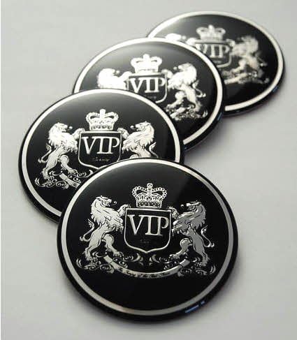 V.I.P. Style 3D EMBLEM VIP Accessory for KIA SPORTAGE 2010–2015 Wheel Rims Hub Adhesive 3 M