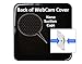 Mini Webcam Cover (6 Pack, Black) - NanoTech Strong Adhesive Web Camera Protector for Laptops, Smartphones, Tablets and Desktop Computers - Gentle on Your Devices - Protect Your Privacy & Security