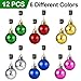 Beard Ornaments, 12pc Colorful Beard Ornaments Christmas Facial Hair Baubles Clips for Men Holiday Decoration
