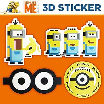 Amazon カラー フェイス 多機種対応 怪盗グルー ミニオンズ 3dステッカー ステッカー 立体 3d ミニオン ケビン グッズ デコシール かわいい スマホ スマートフォン シール Sticker スマホアクセサリー シール アイフォン Iphone Galaxy Xperia Aquos 全機種対応 S