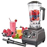 Blender Professional Countertop Blender, 1800W High Speed Smoothie Blender for Shakes and Smoothies, commercial blender with Timer, 68OZ BPA-Free Tritan Jar, Smoothie Maker BATEERUN 8 Blades