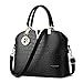 XYH PU Leather Womens Shoulder Bags Top-Handle Handbag Tote Purse Bag