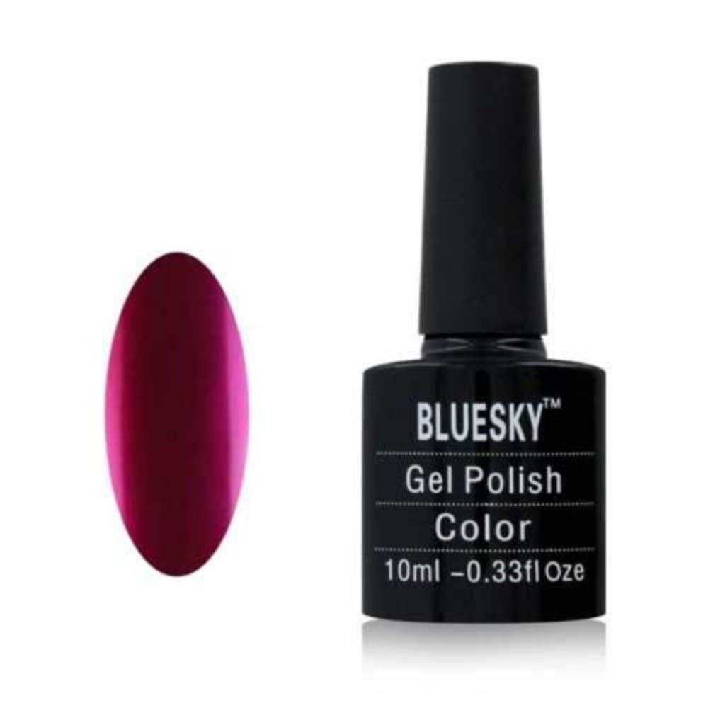 Bluesky Gel Nail Polish, Metallic Effect, Fuschia Frenzy MT10, Pink, Long Lasting, Chip Resistant, 10 ml (Requires Drying Under UV LED Lamp)