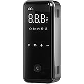 DENVIX Tire Inflator Portable Air Compressor, 2X Faster Inflation Cordless Air Compressor, Electric Air Pump for Car Tires with 15000 mAh Battery Capacity, 45W 3X Faster Charging, Deluxe Package.