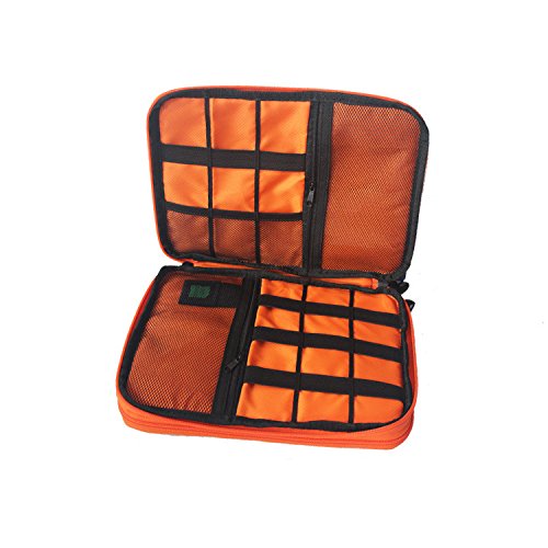 image for Urmiss Waterproof Double Layer Travel Gear Organizer Electronics Acces